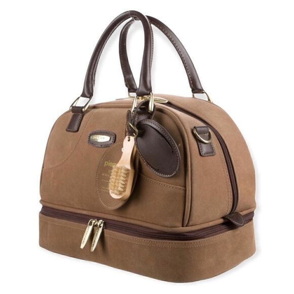 Authentic Pierre Cardin Leather Trim Weekender/Train Bag - Picture 2 of 8